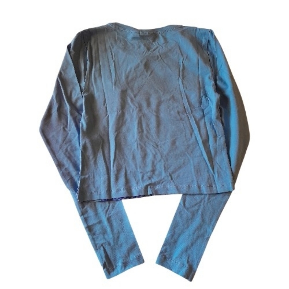Noisy May Katinka Blouse Illusion Print Long Sleeve M - Picture 9 of 11